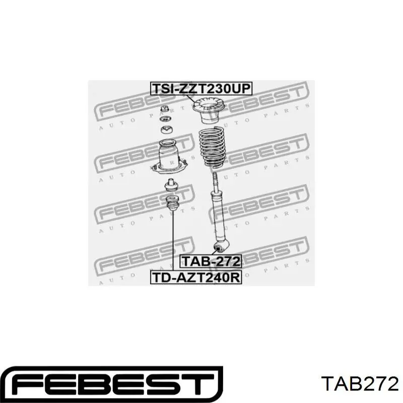 Купить TAB272 Febest Втулка заднего амортизатора