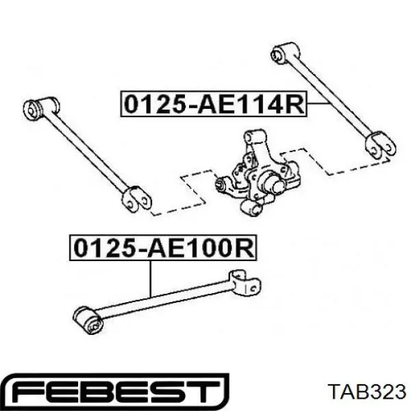 Сайлентблок заднего поперечного рычага TAB323 Febest