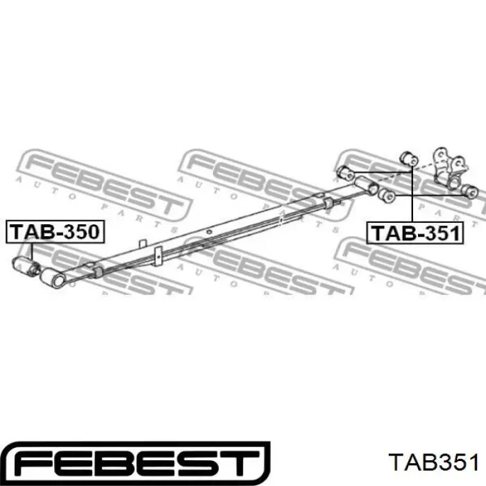 Q0050374 Q-fix Сайлентблок задней рессоры, задний