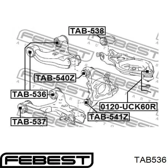 Купить RXU1065 Caster Сайлентблок заднего нижнего рычага