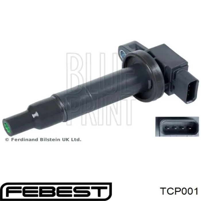 TCP001 Febest Наконечник свечи зажигания