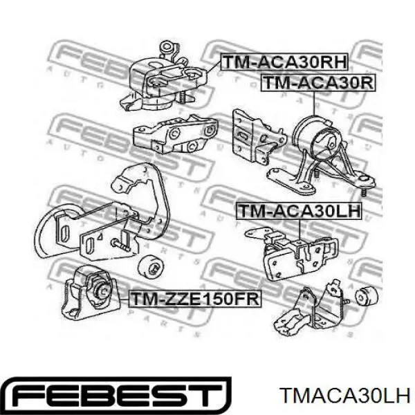 Левая подушка двигателя RU2811 Japan Parts