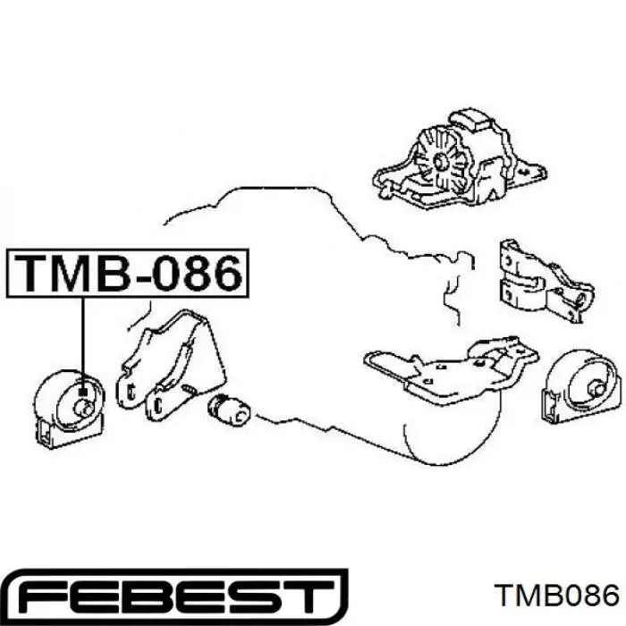 Soporte motor delantero TMB086 Febest