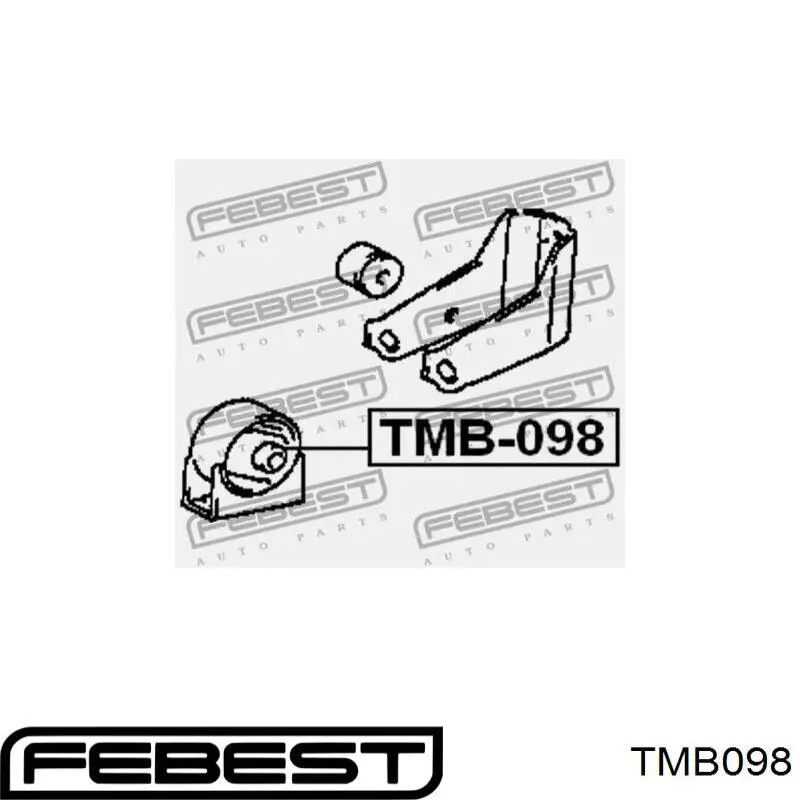 Купить TMB098 Febest Передняя опора двигателя