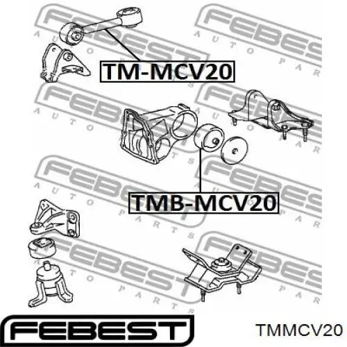 Подушка (опора) двигателя правая верхняя TMMCV20 Febest