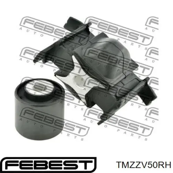 TM-ZZV50RH Febest coxim (suporte direito de motor)