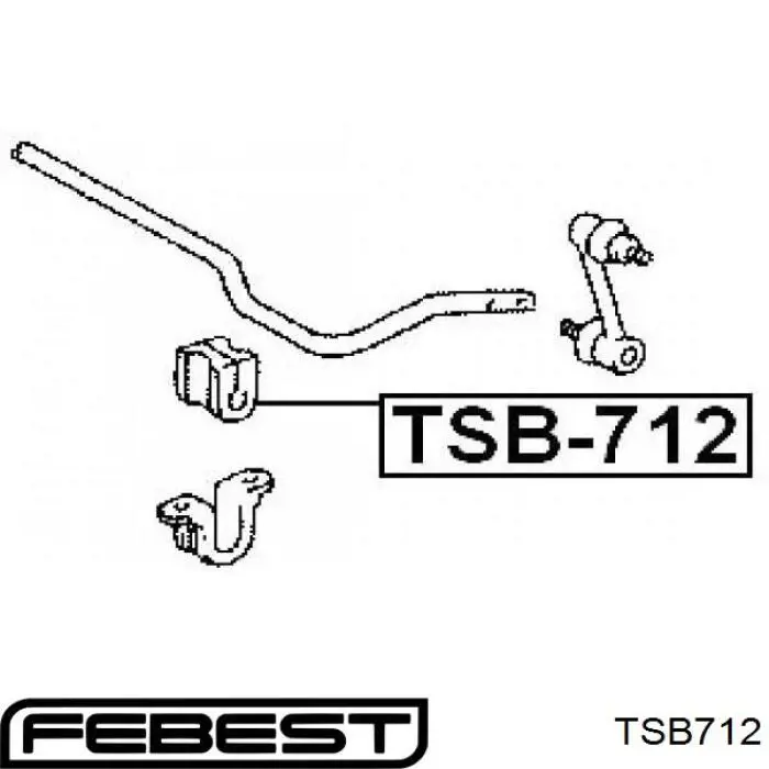 Резинка заднего стабилизатора Febest TSB712 цена, от 0.58 USD