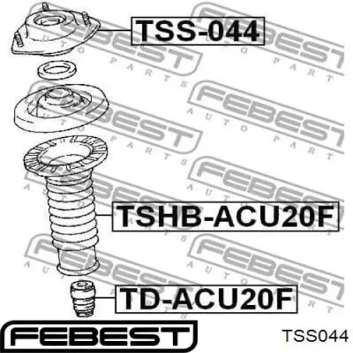 Купить TSS044 Febest Опора переднего амортизатора