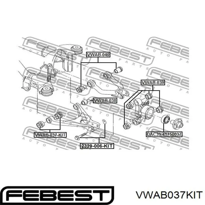 VWAB037KIT Febest