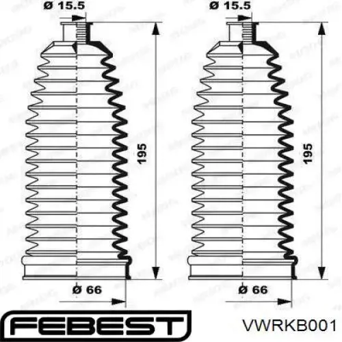 Купить VWRKB001 Febest Чехол рулевого механизма