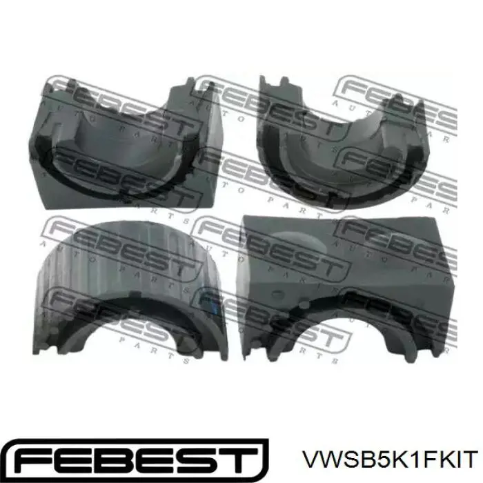 VWSB-5K1F-KIT Febest втулка стабилизатора переднего