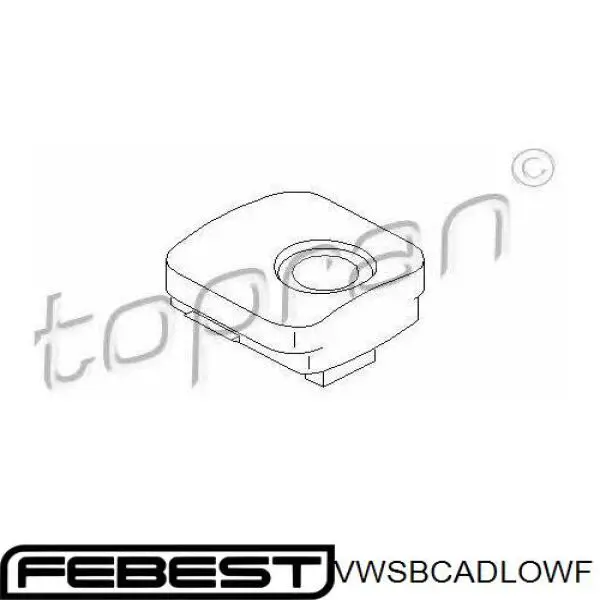 Кронштейн радиатора нижний VWSBCADLOWF Febest