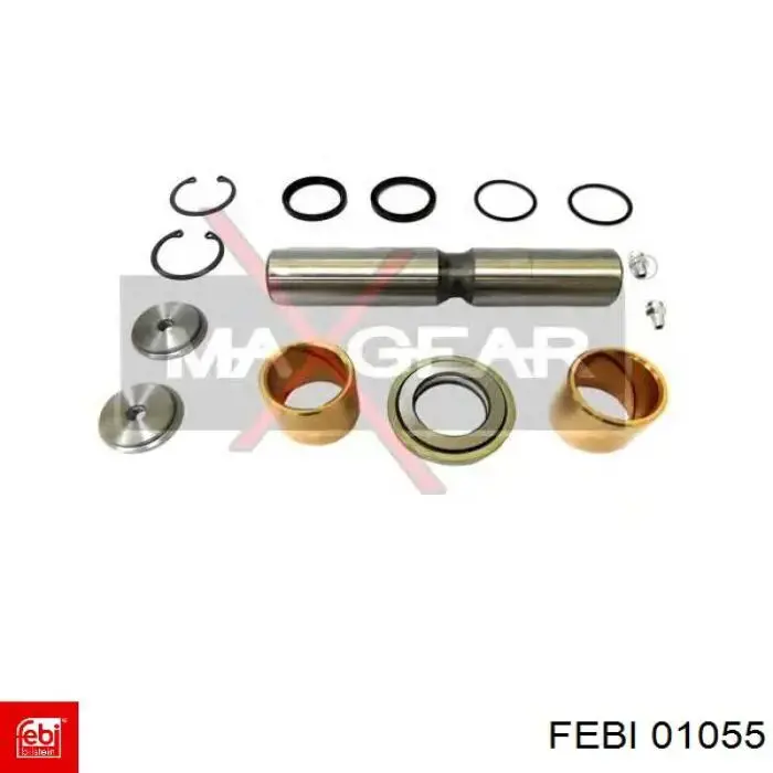 Ремкомплект шкворня поворотного кулака 01055 Febi