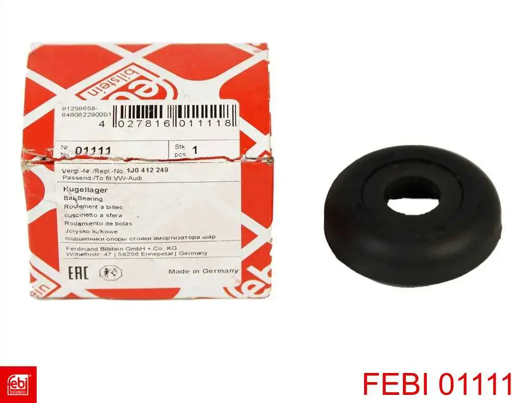 Купить 01111 Febi Опорный подшипник амортизатора