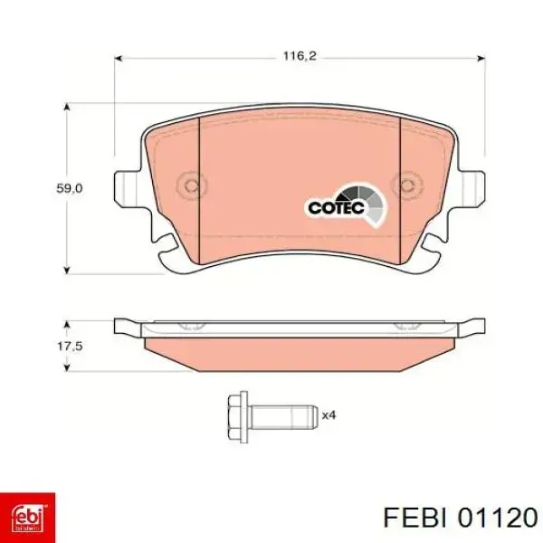Шкворня Febi 01120
