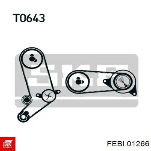 Помпа охлаждения Febi 01266 цена, от 24.87 USD