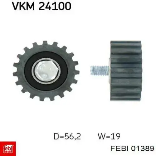Купить 01389 Febi Ведуший ролик ГРМ