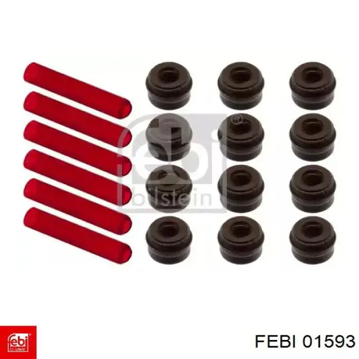01593 Febi сальник клапана (маслосъемный, впуск/выпуск, комплект на мотор)