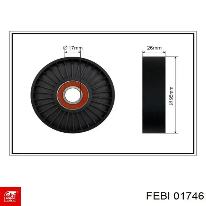 Кнопочный блок управления стеклоподъемником передний левый 01746 Febi