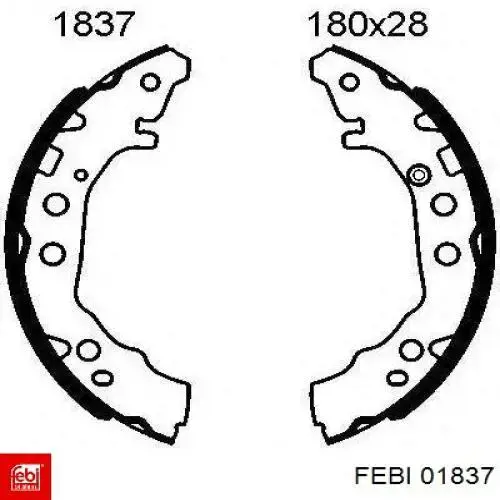 Сайлентблок переднего рычага 01837 Febi