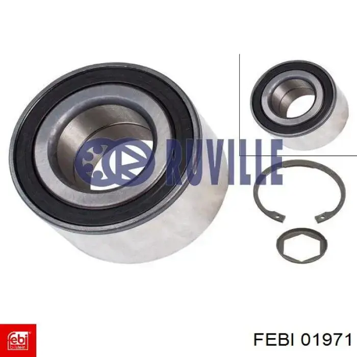 Подшипники задней ступицы Febi 01971 цена, от 20.46 USD