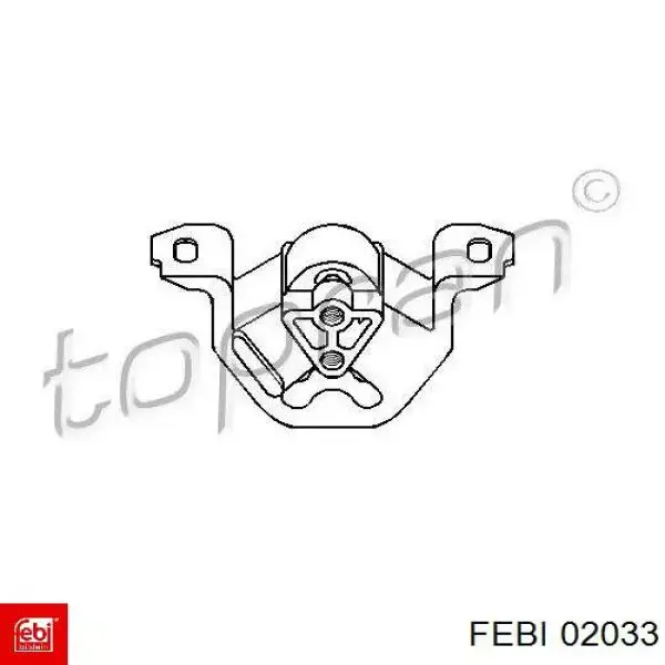 Гидроопора двигателя левая Febi 02033 цена, от 14.33 USD