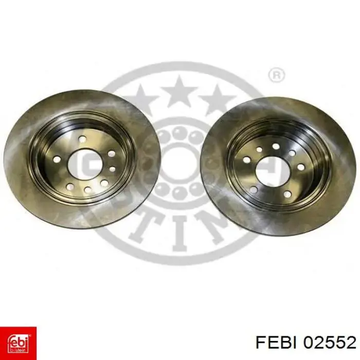 02552 Febi Дисковый тормоз