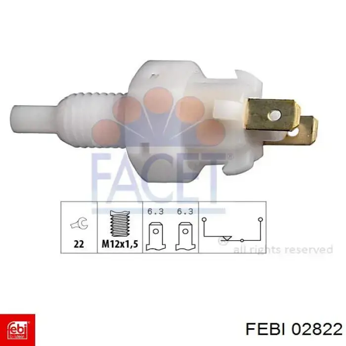 Лягушка тормоза Febi 02822