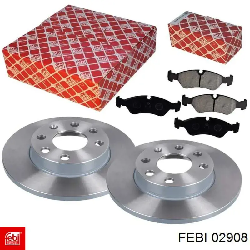 Задний тормозной диск Febi 02908 цена, от 24.35 USD