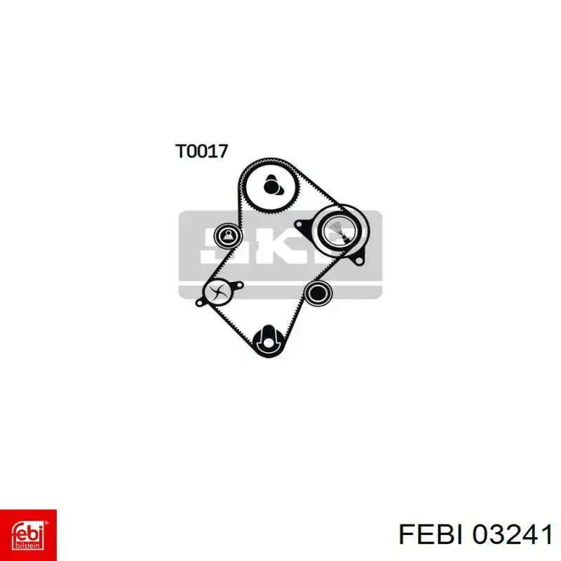 Ролик ГРМ 03241 Febi