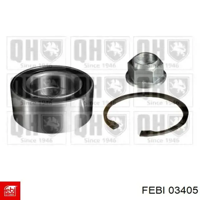 Кольцо стопорное подшипника передней ступицы Febi 03405