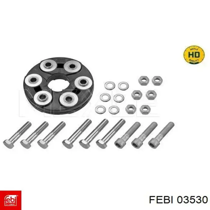 Муфта кардана эластичная передняя/задняя Febi 03530 цена, от 86.63 USD