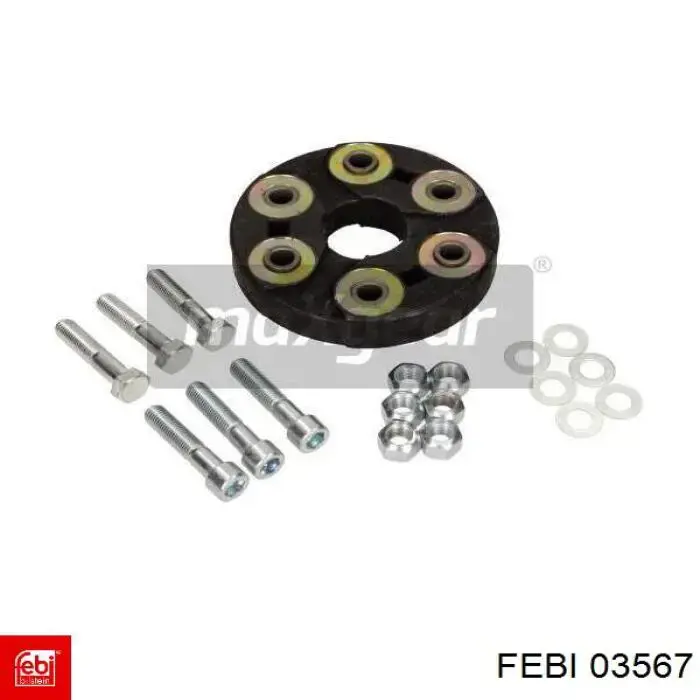 Купить 03567 Febi Муфта кардана эластичная передняя