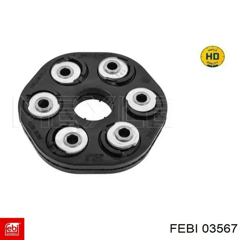 Муфта кардана эластичная передняя 03567 Febi