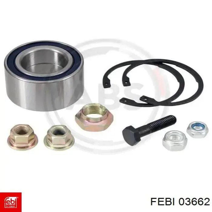 Комплект подшипника ступицы колеса Febi 03662 цена, от 18.55 USD