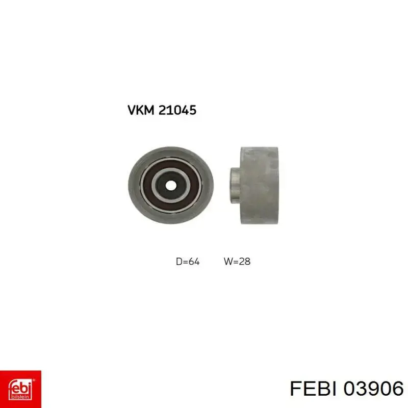3906 Febi Паразитный ведущий ролик