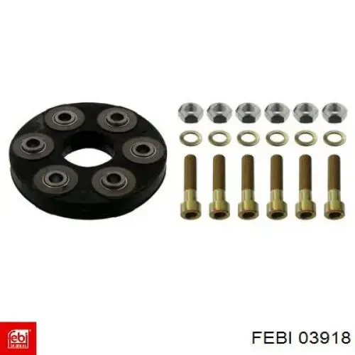 Муфта кардана эластичная, задняя Febi 03918