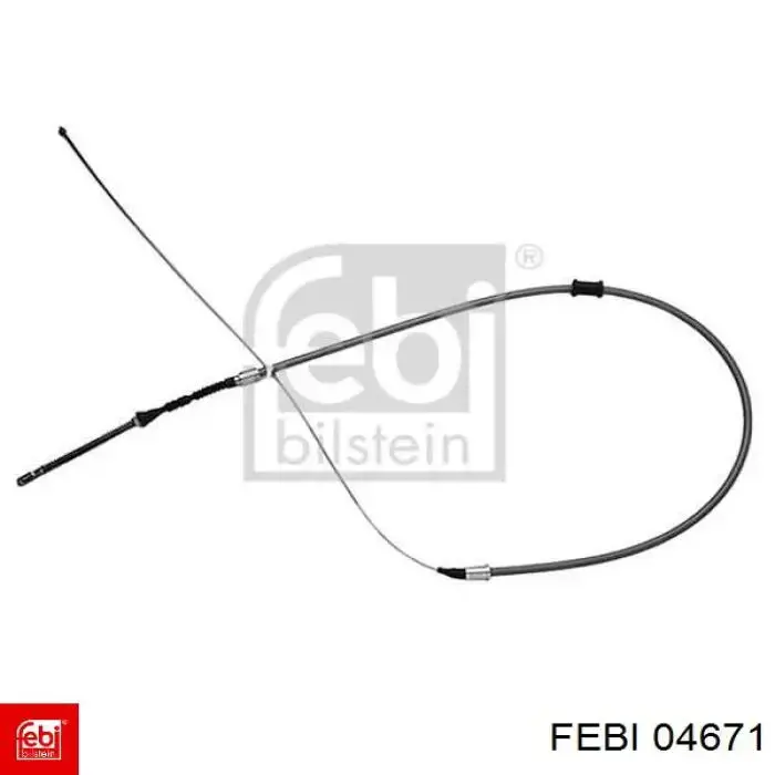 Купить 04671 Febi Трос стояночного тормоза задний левый