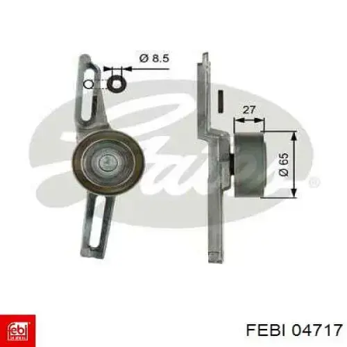 Натяжной ролик Febi 04717 цена, от 12.55 USD