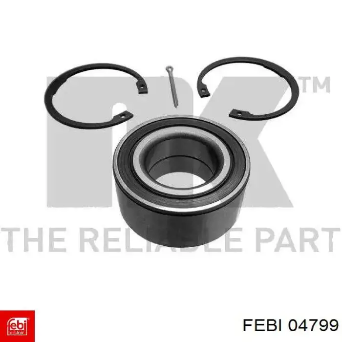 Комплект подшипника ступицы колеса Febi 04799 цена, от 12.26 USD