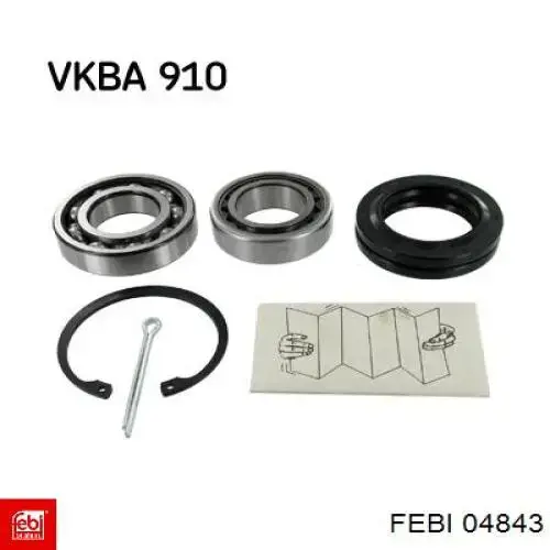 Подшипник ступицы задней наружный 211501283D VAG
