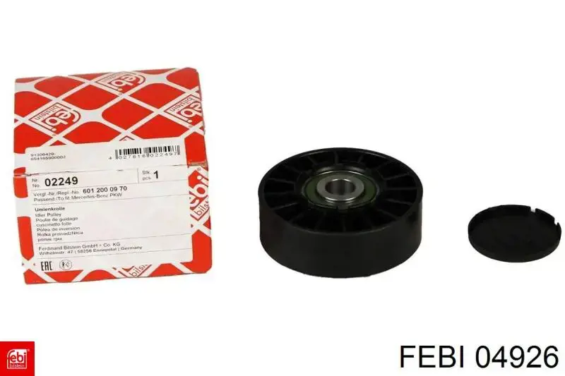 Ролик натяжителя ремня газораспределения Febi 04926 цена, от 28.65 USD