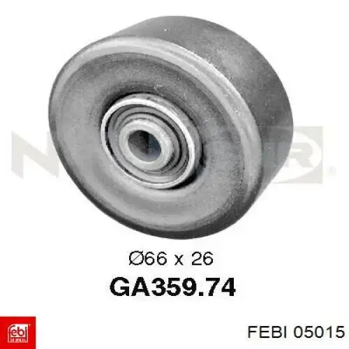 Паразитный ролик 05015 Febi