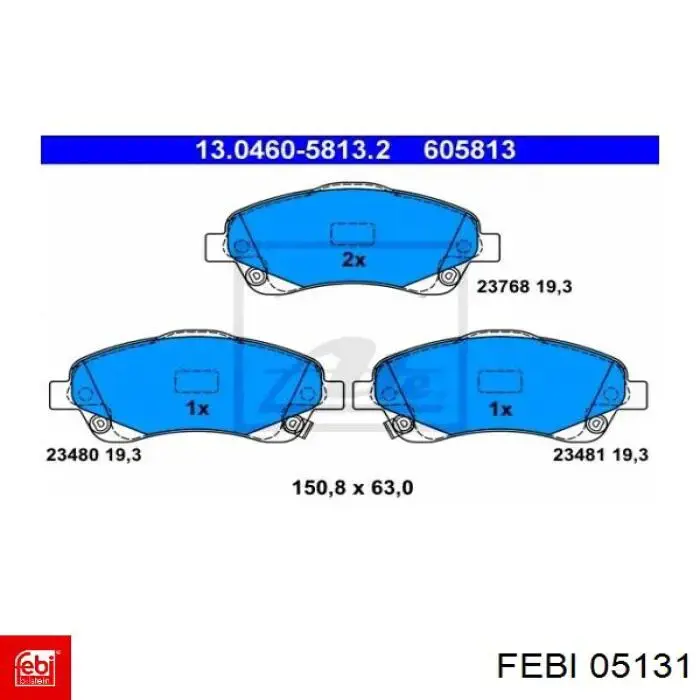 Купить 05131 Febi Левая подушка двигателя