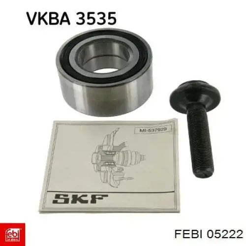 Купить 05222 Febi Подшипник задней ступицы