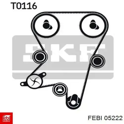 Подшипники задней ступицы Febi 05222 цена, от 16.62 USD