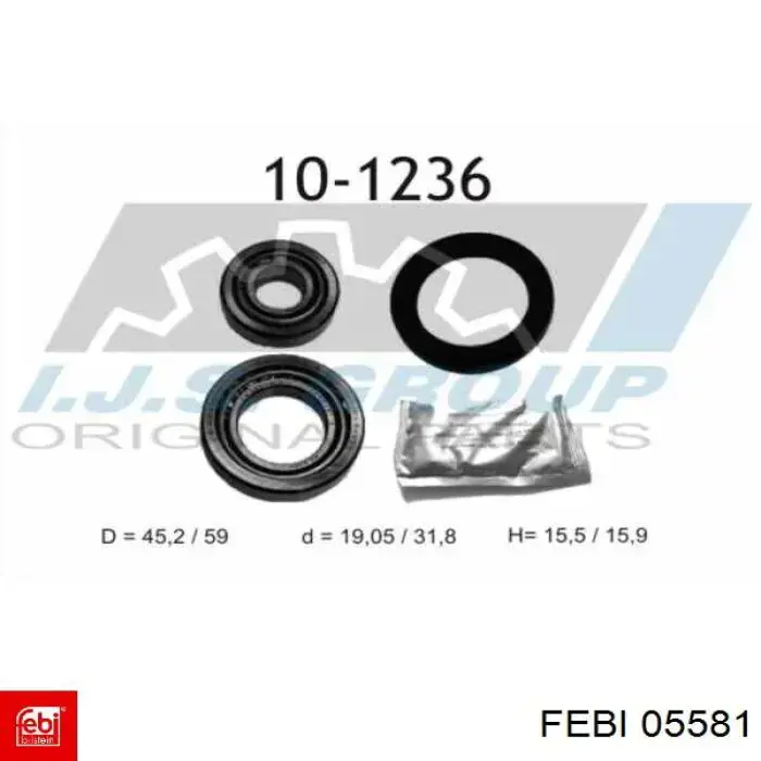 Подшипник ступицы 05581 Febi