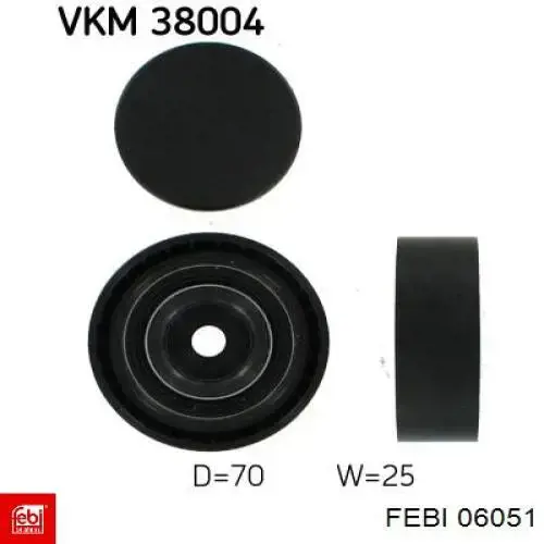 Паразитный ролик 06051 Febi