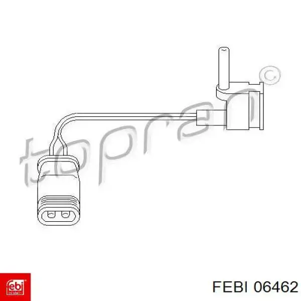 Шланг тормозной передний, левый Febi 06462 цена, от 16.28 USD