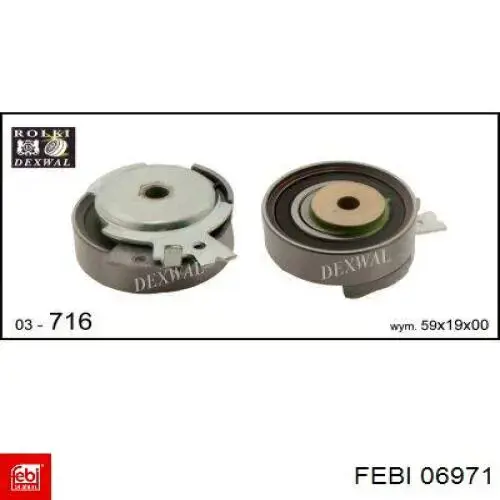 Ролик натяжителя Febi 06971